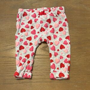 Heart Patterned Kids Casual Bottoms